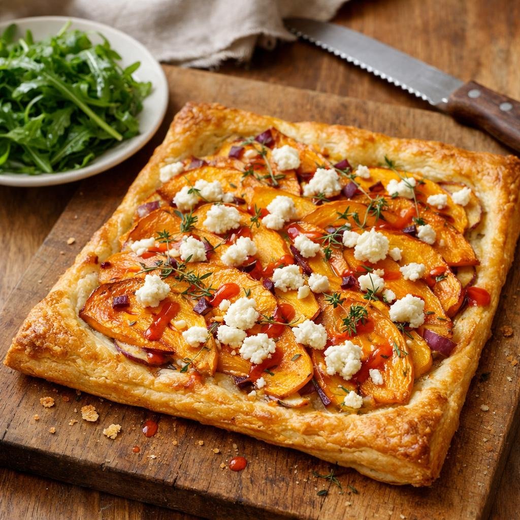 tarte butternut chèvre