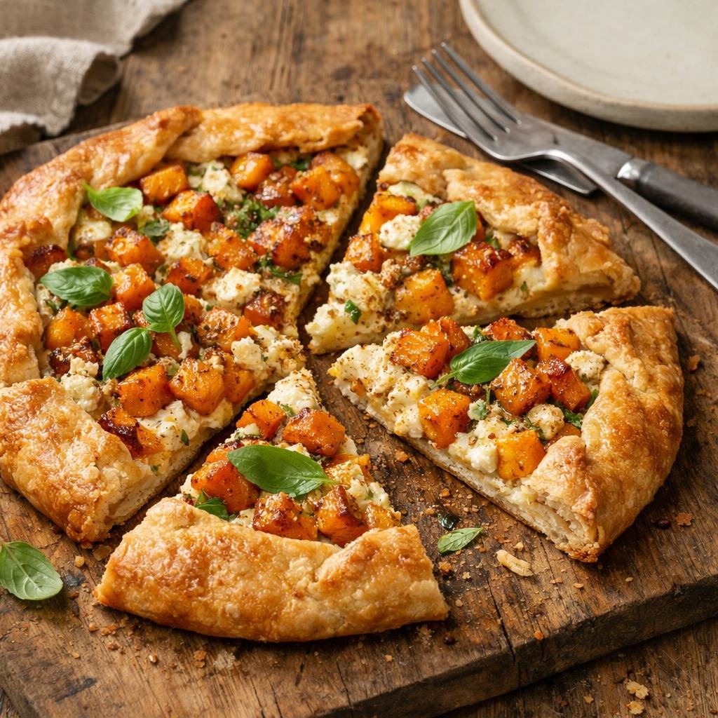 Tarte butternut ricotta