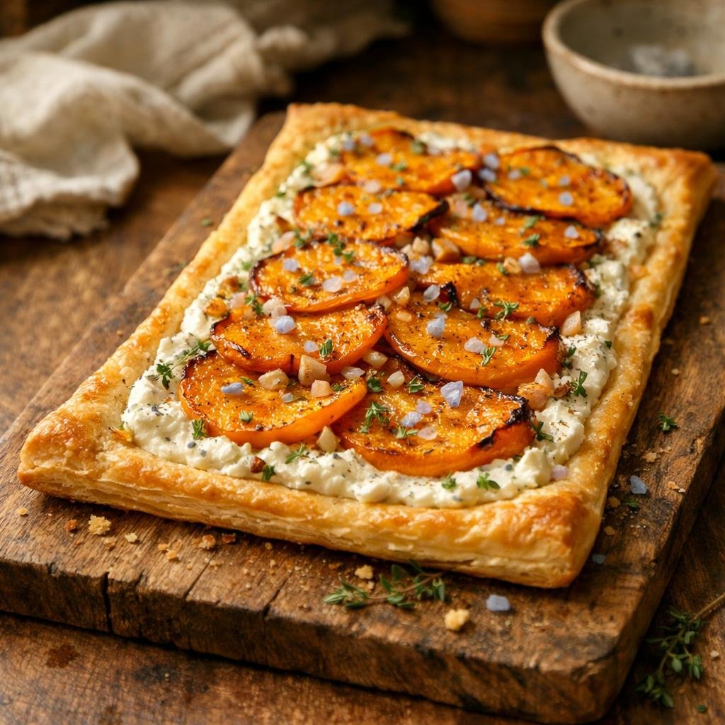 Tarte fine à la butternut