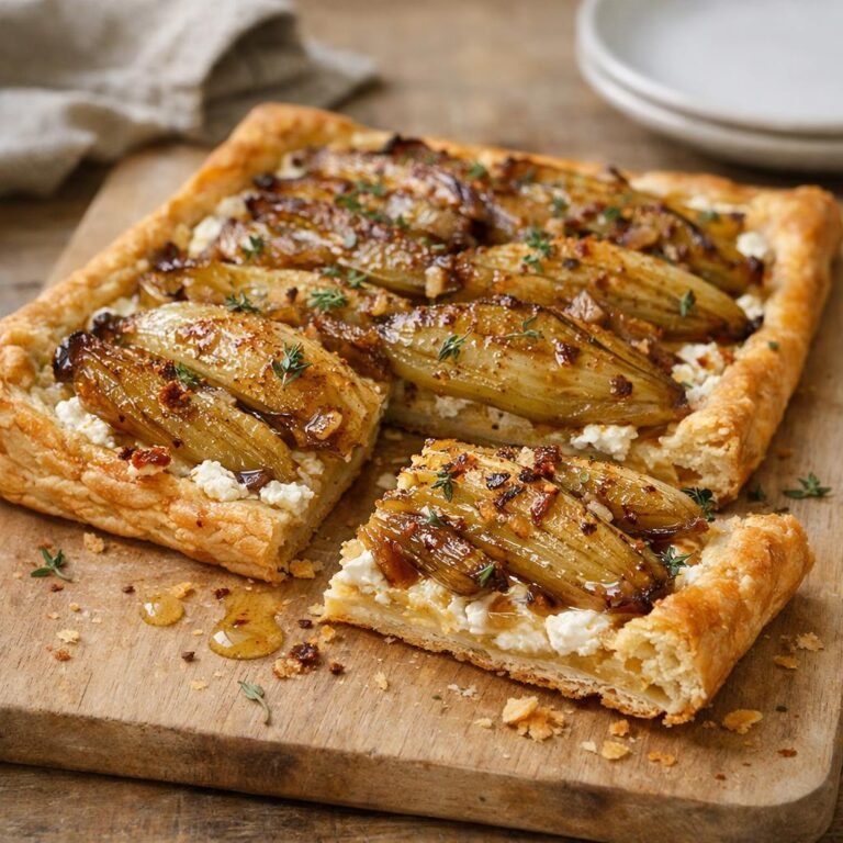 tarte fine endives chipotle