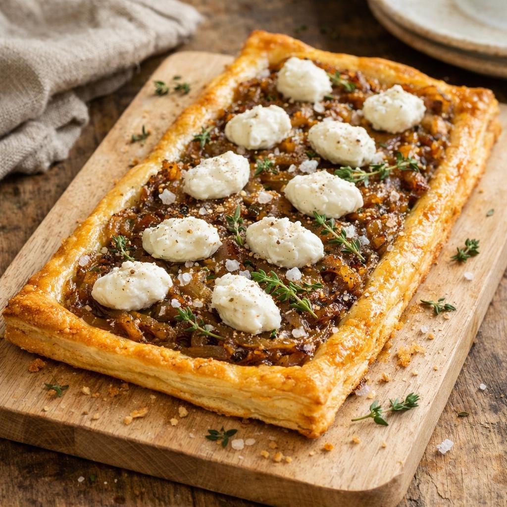 Tarte fine aux oignons