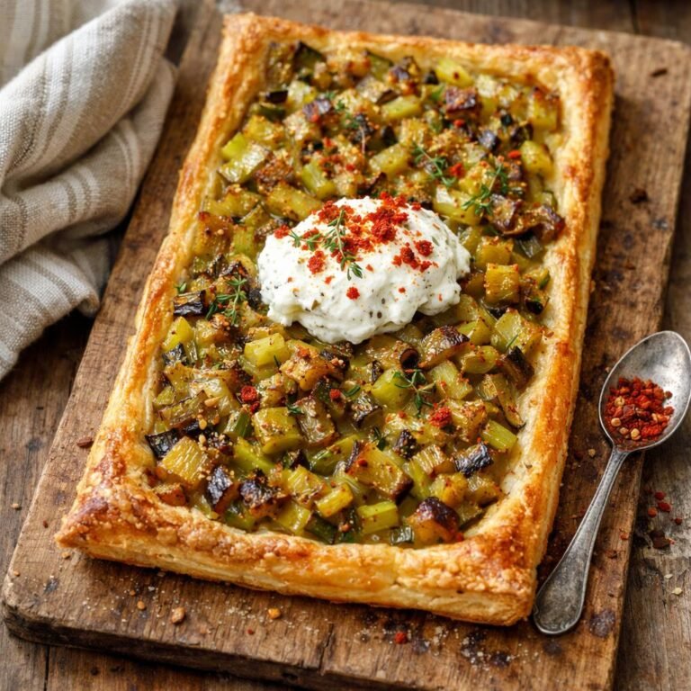 tarte fine aux poireaux