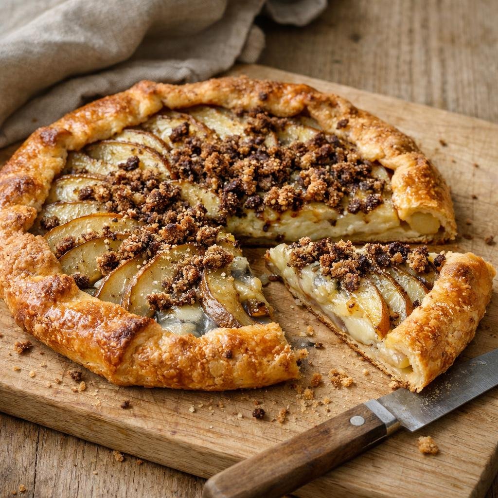 tarte poire gorgonzola
