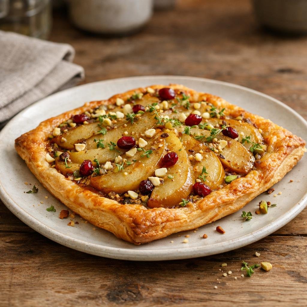 tarte fine poires miel