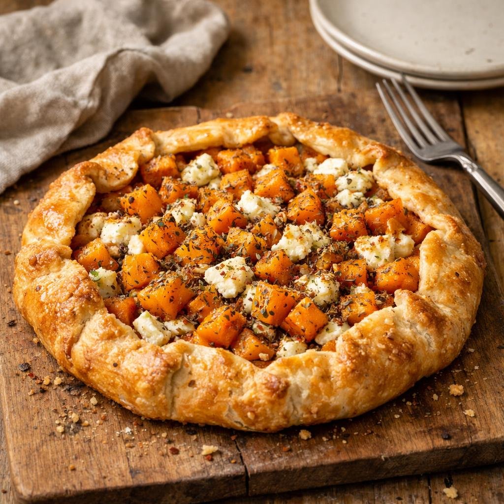 Tarte butternut chèvre