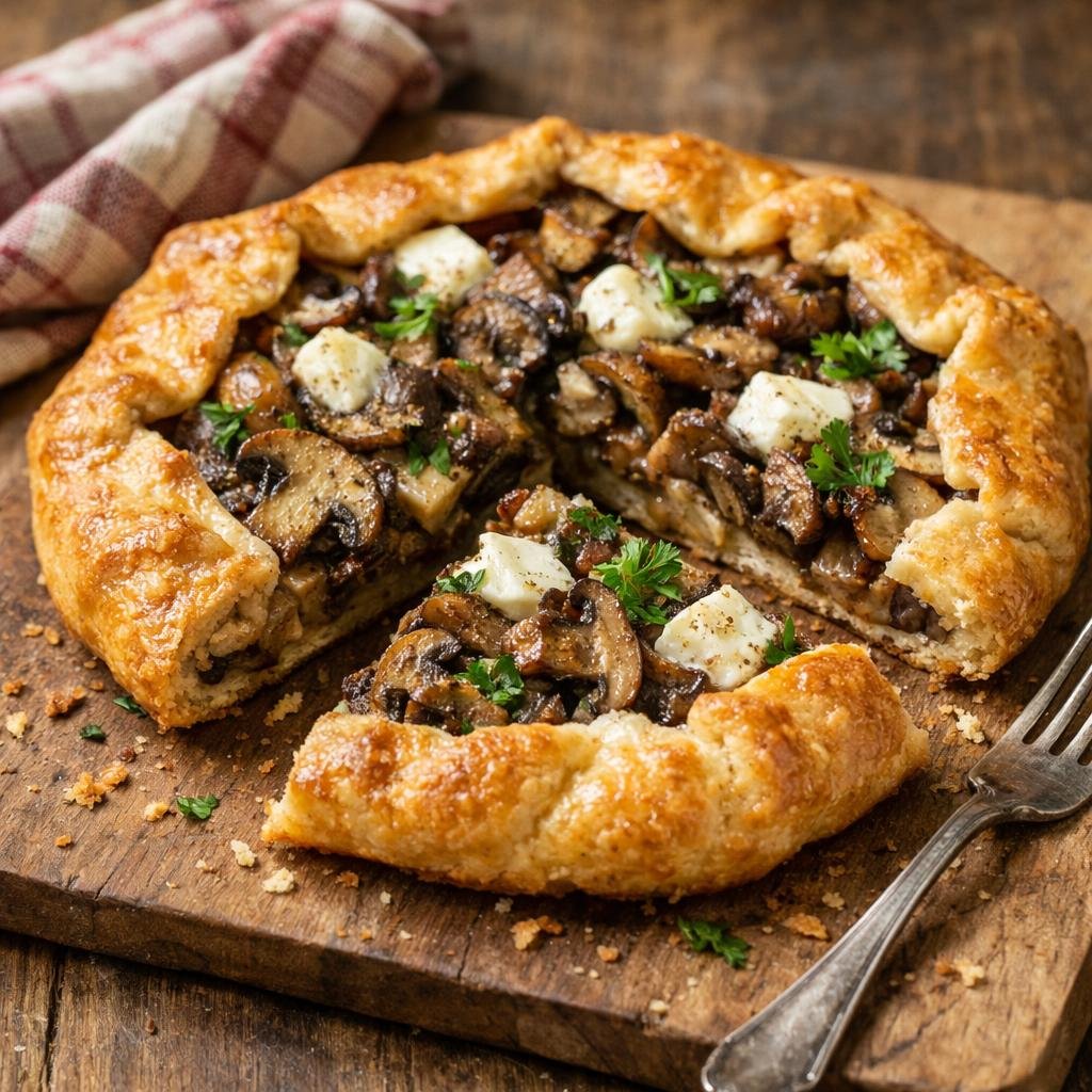 tarte rustique aux cèpes