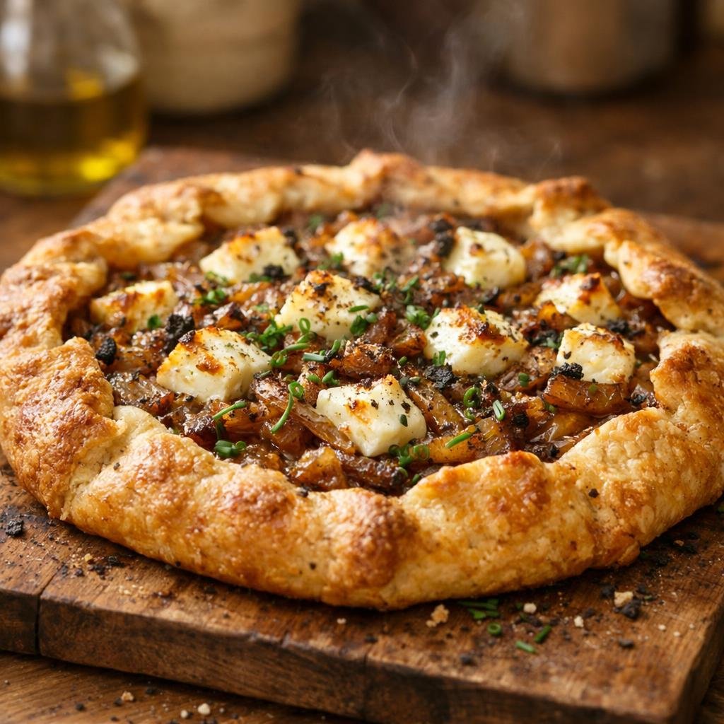 tarte rustique aux oignons