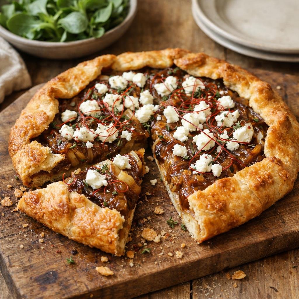 Tarte rustique aux oignons