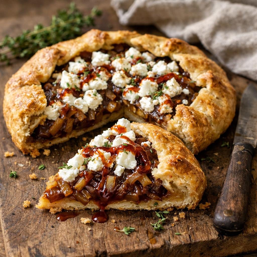 tarte rustique chèvre