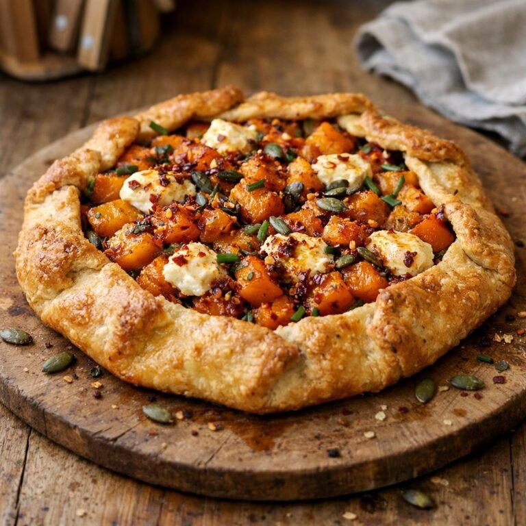 tarte rustique courge chèvre