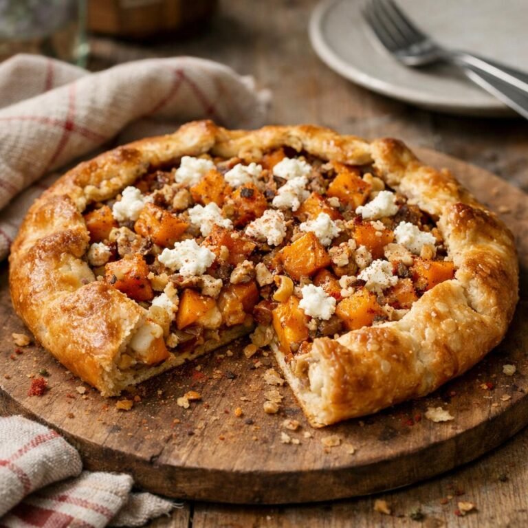 Tarte rustique de butternut