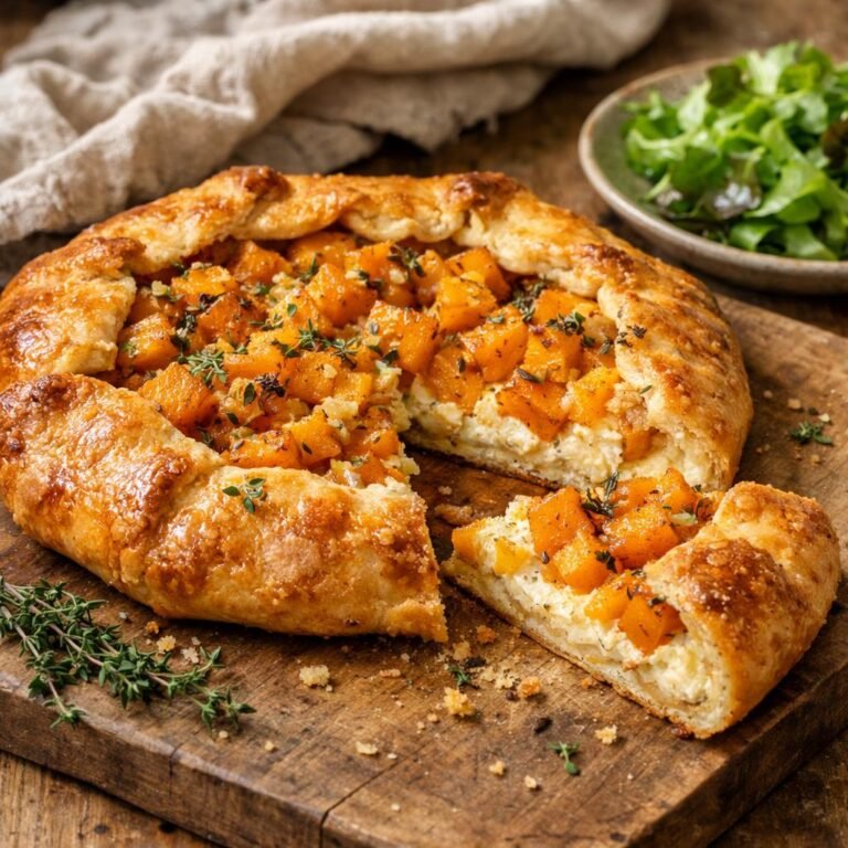 tarte butternut ricotta