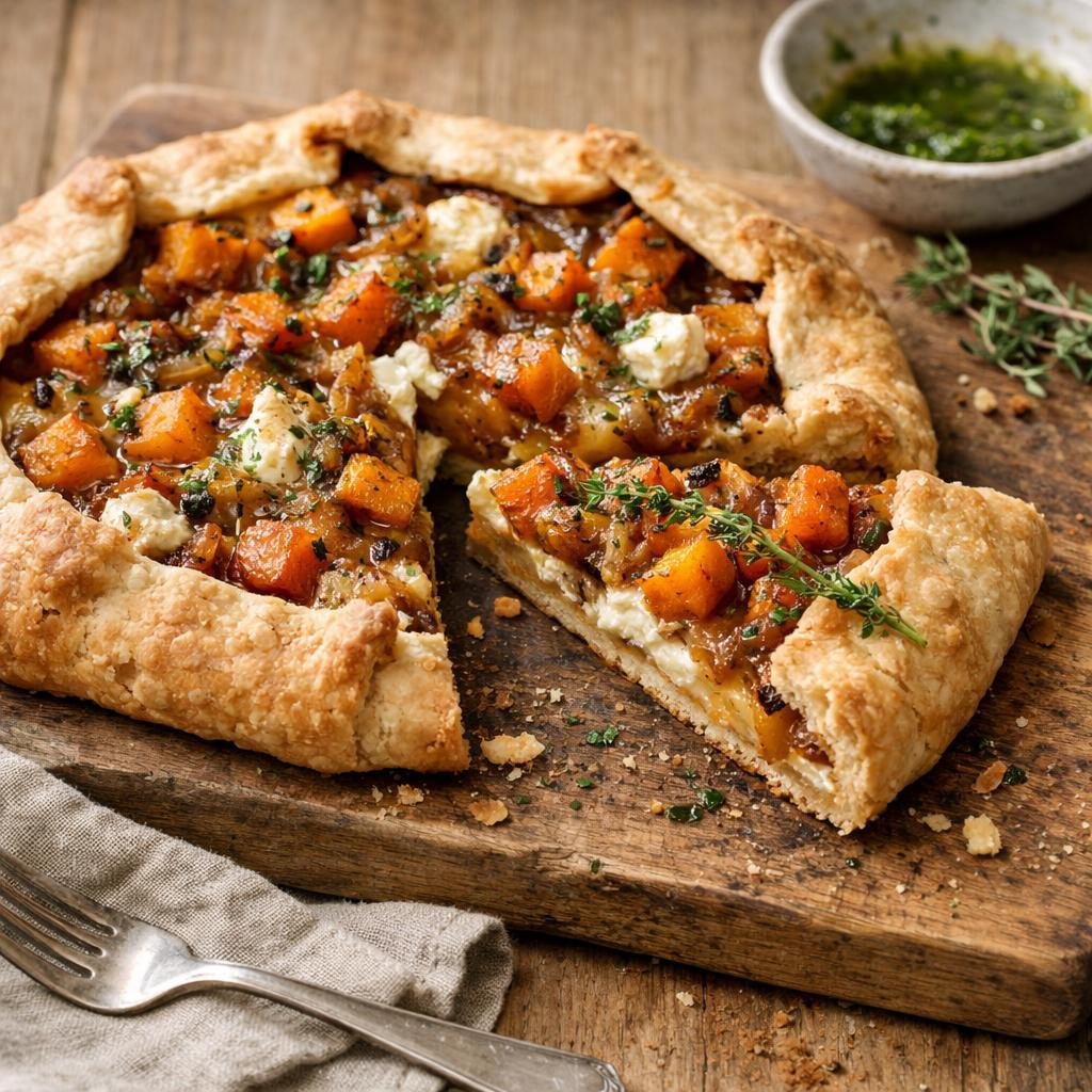 Tarte rustique de butternut