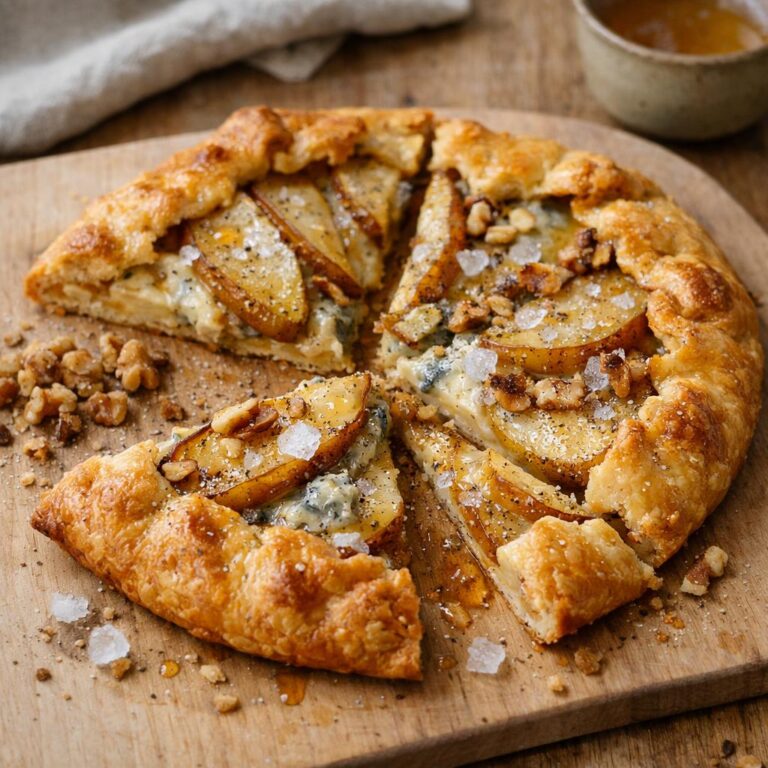 Tarte rustique poire