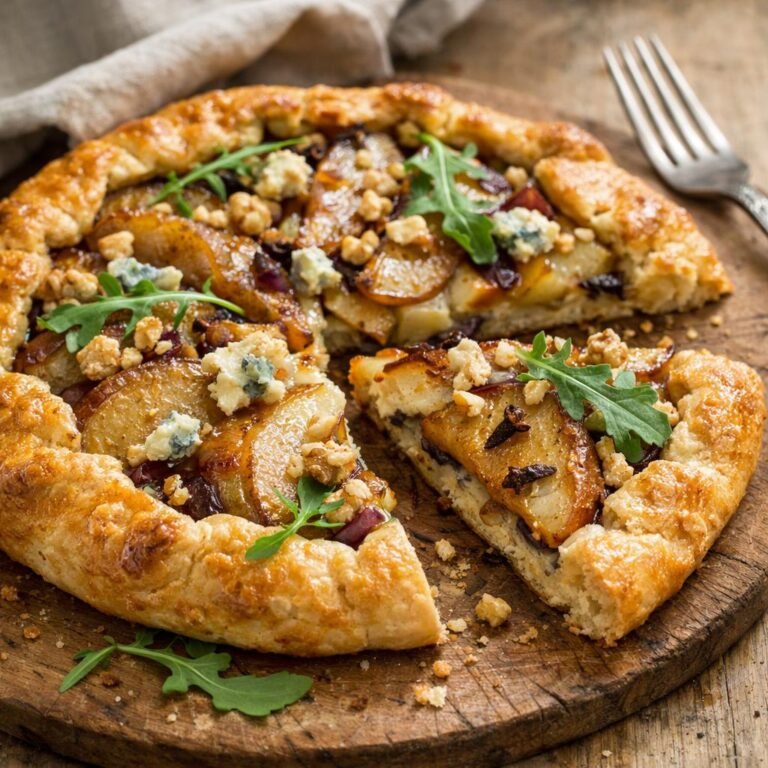 tarte poire roquefort