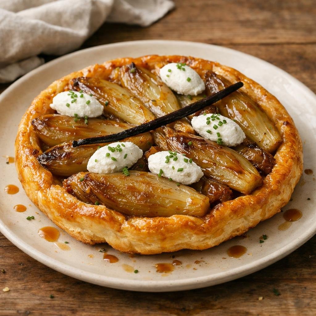 Tarte tatin d'endives