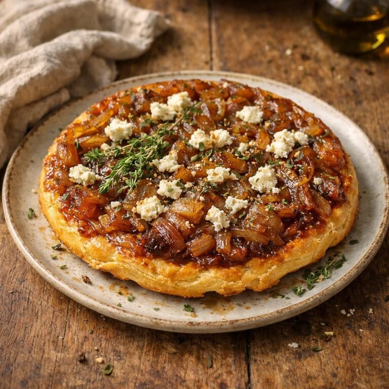 tarte tatin d'oignons