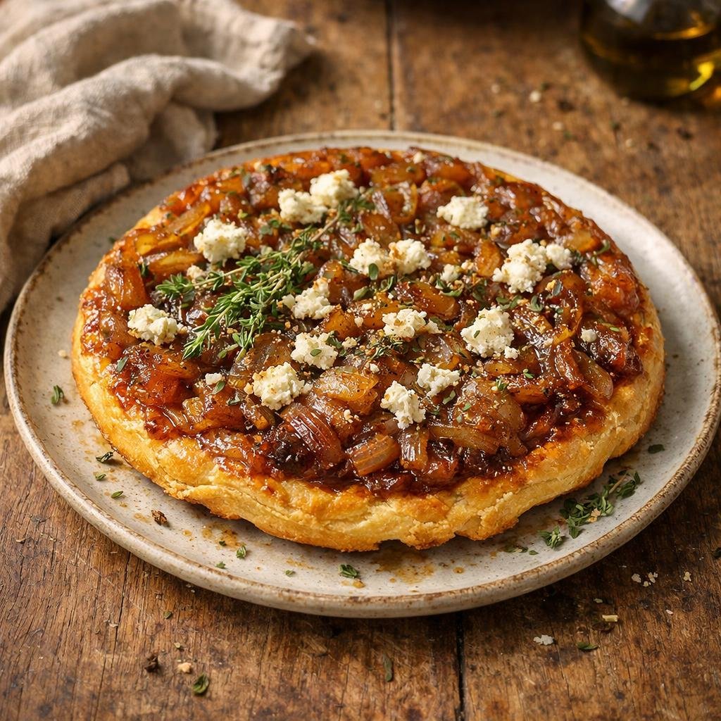 tarte tatin d'oignons