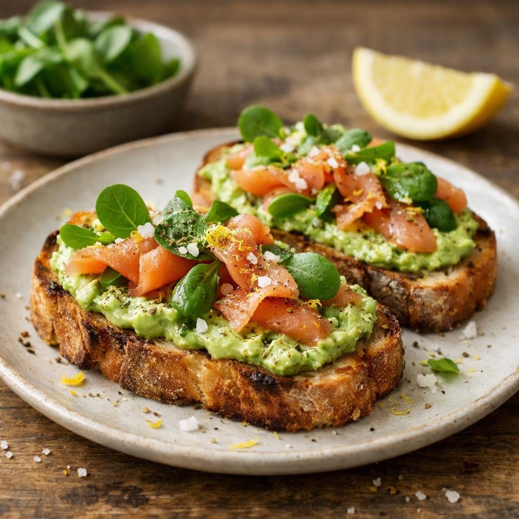 Tartine truite fumée
