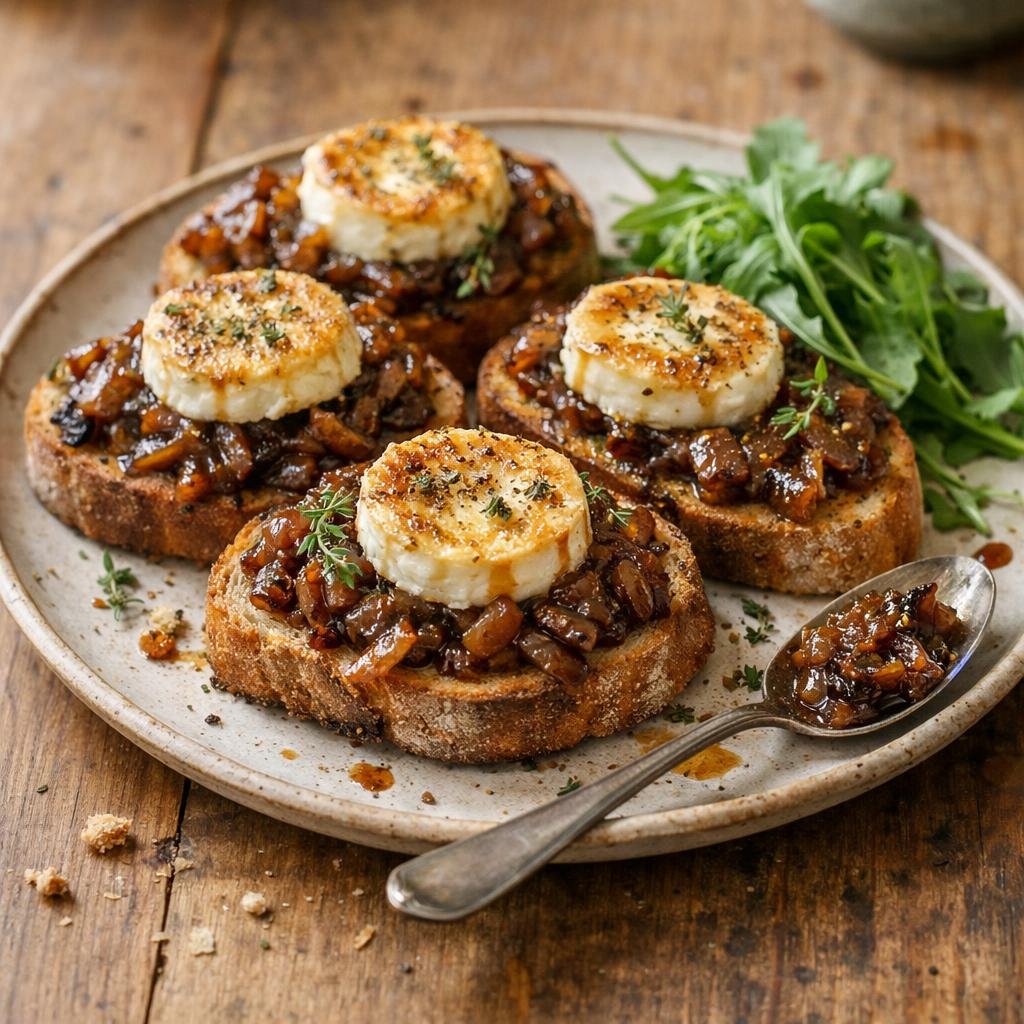 tartine chèvre chaud