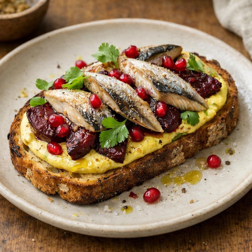 tartine maquereau curry