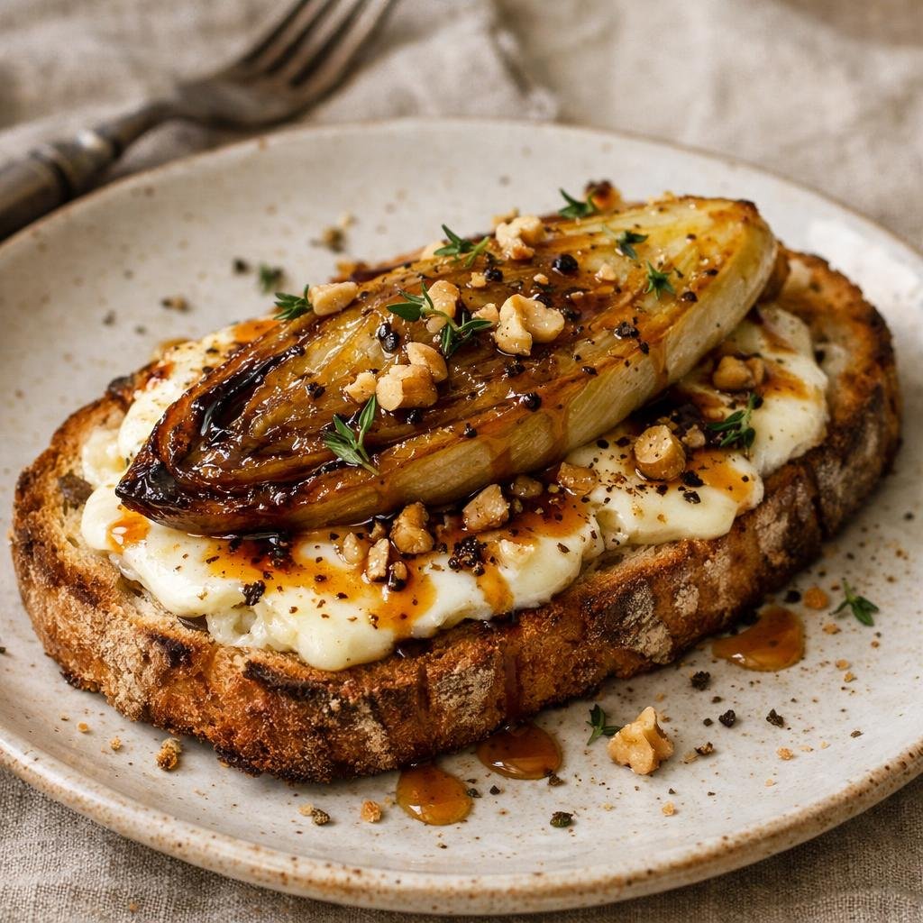 tartine endives poivre noir