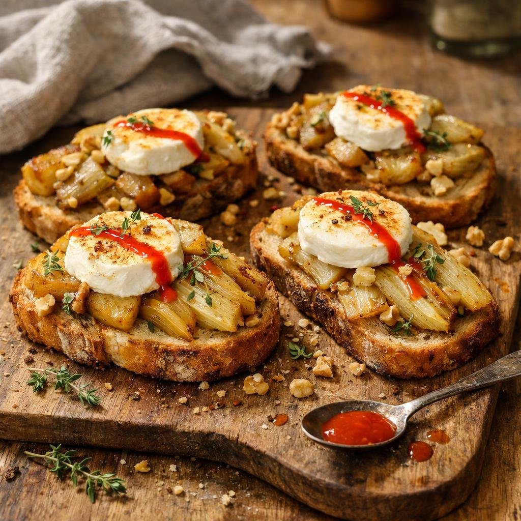 Tartine endives chèvre HotChup
