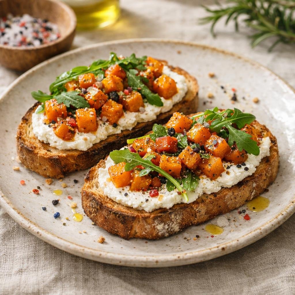 tartine rustique de citrouille