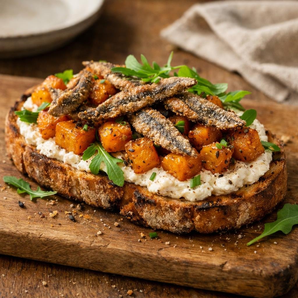 tartine butternut vanillée