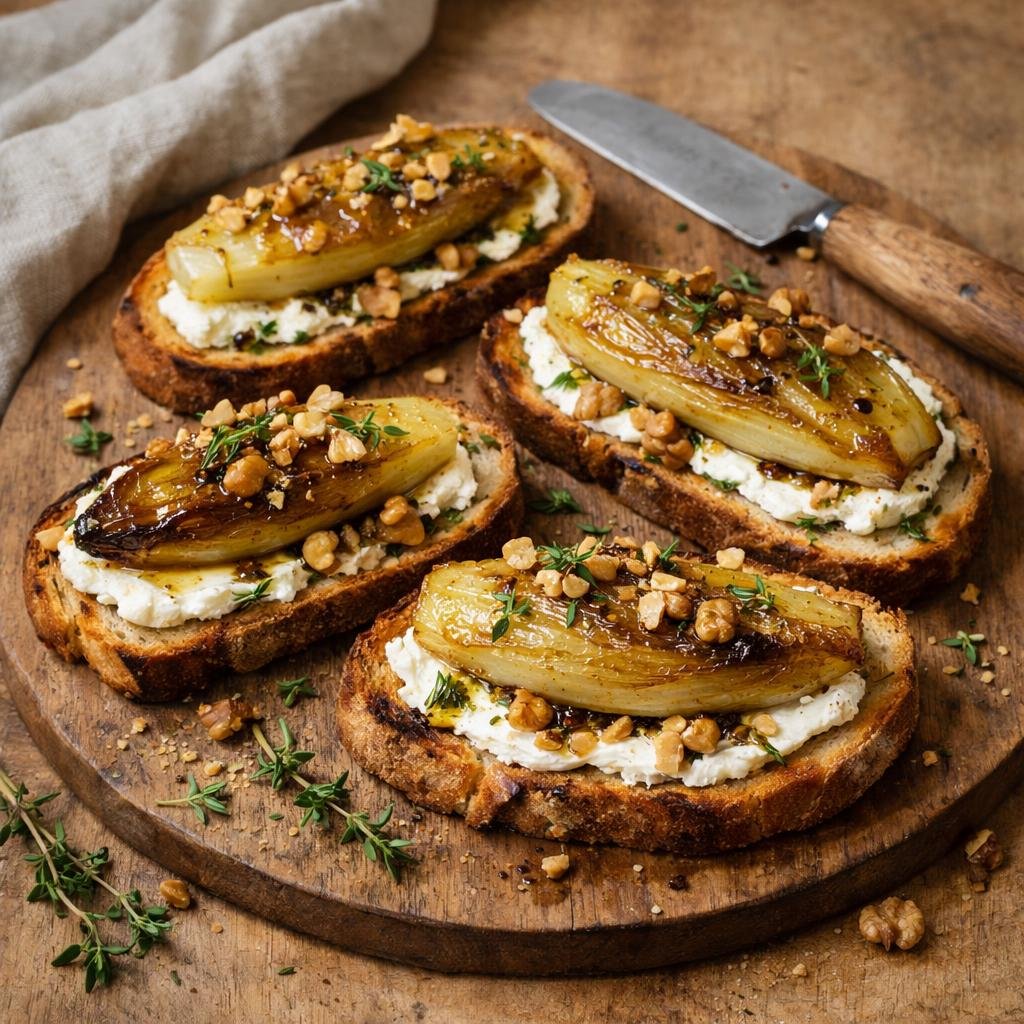 tartines endives thym