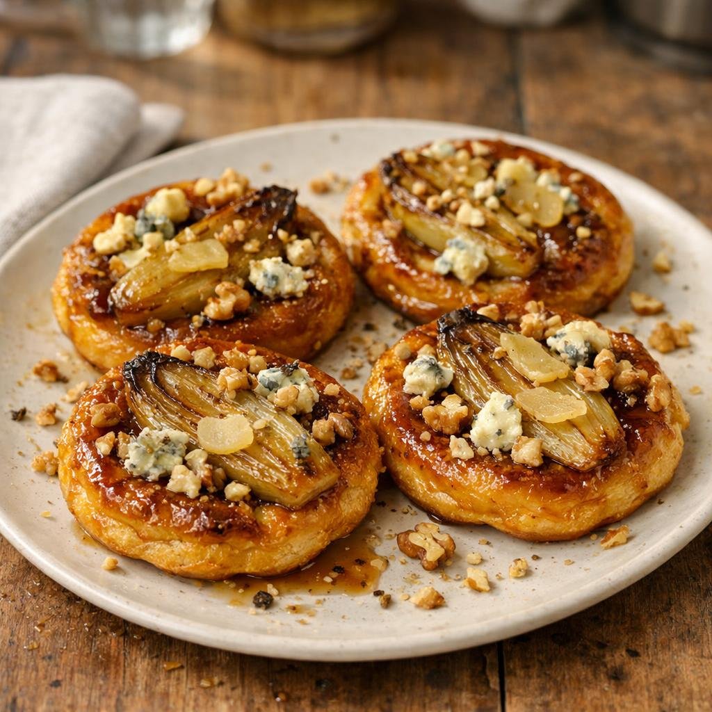Tatin d'endives au gingembre