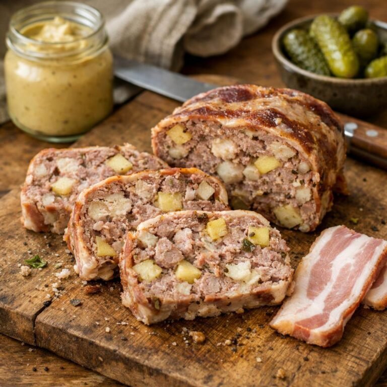 Terrine de porc aux pommes