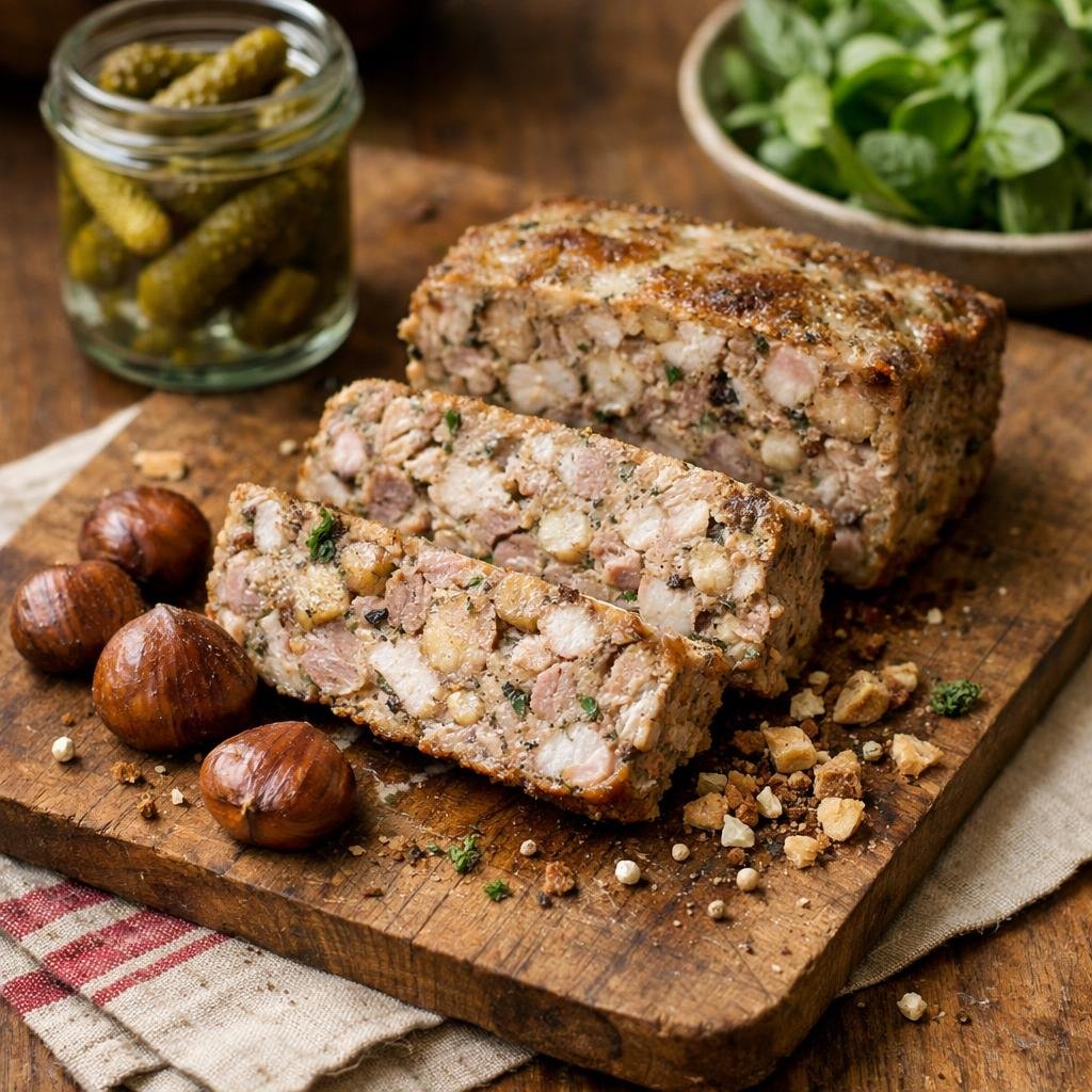 Terrine de lapin aux marrons