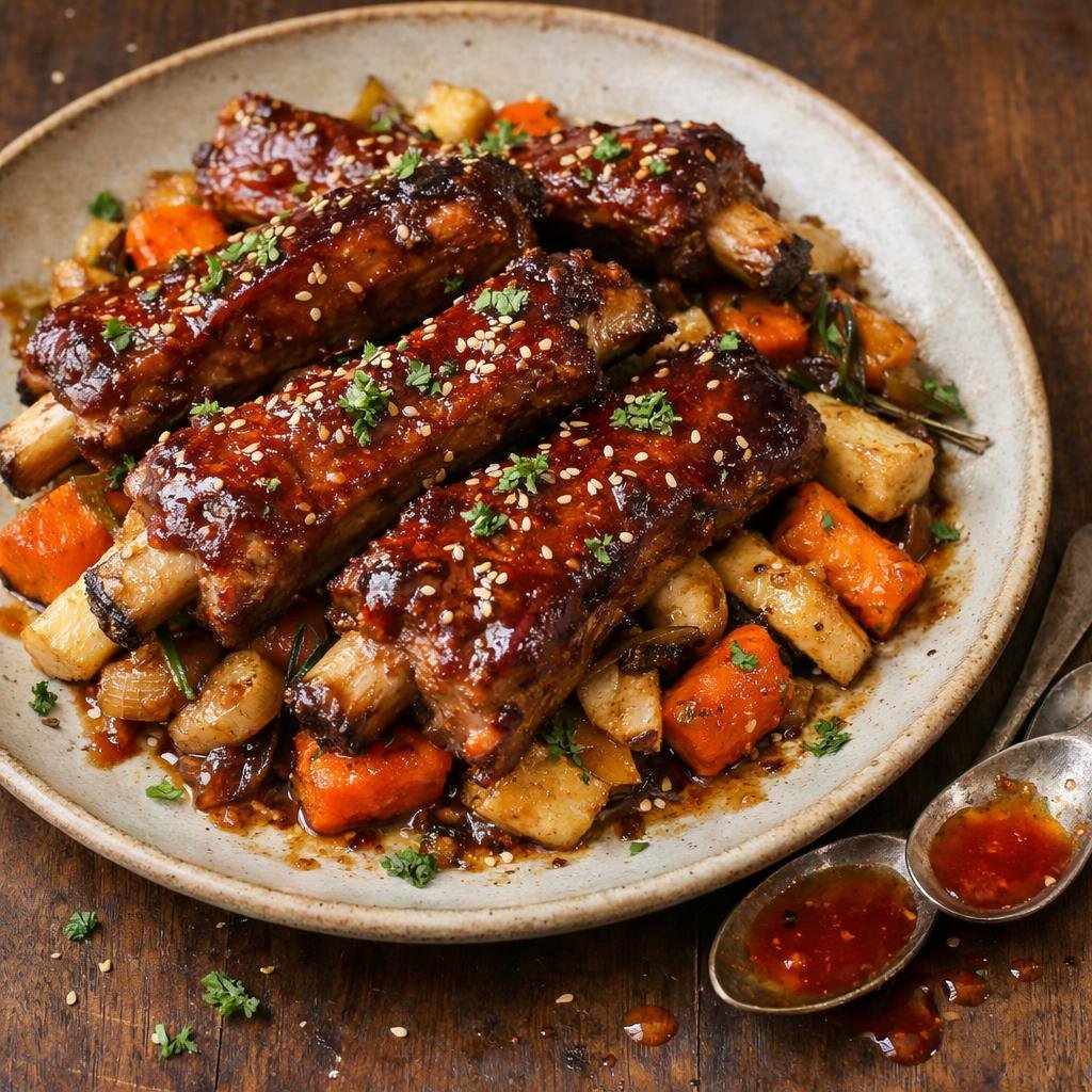travers d'agneau confits