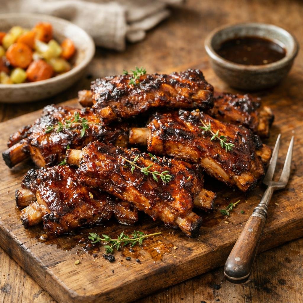travers de porc braisés