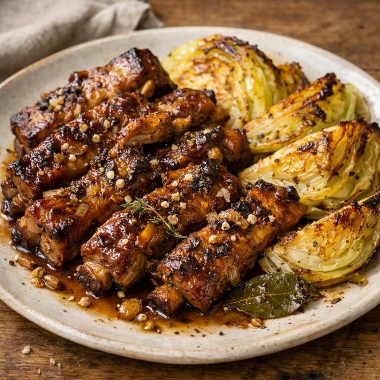 Travers de porc caramélisés