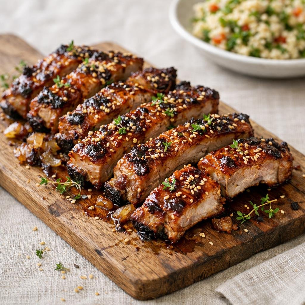 Travers de porc confits