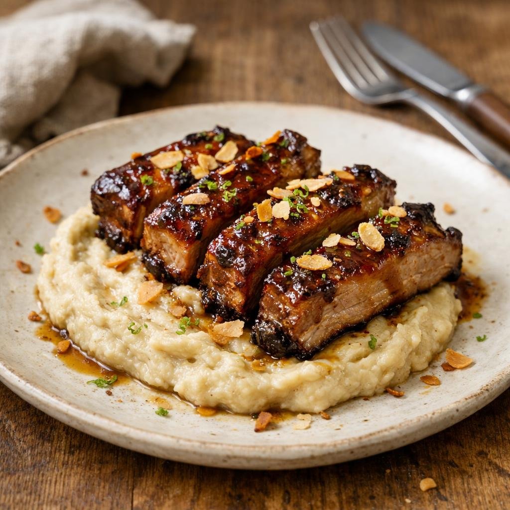 Travers de porc confits