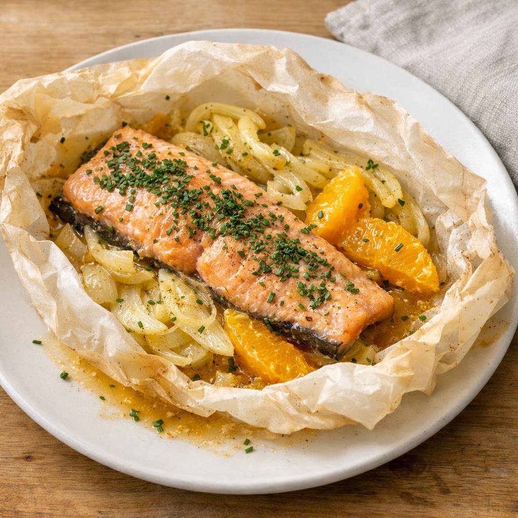 truite en papillote