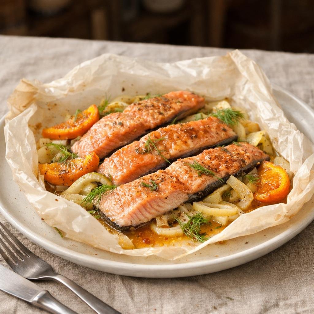 Truite en papillote