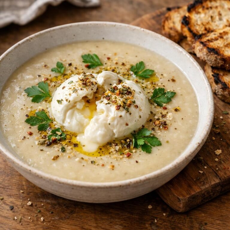 Velouté céleri‑rave burrata