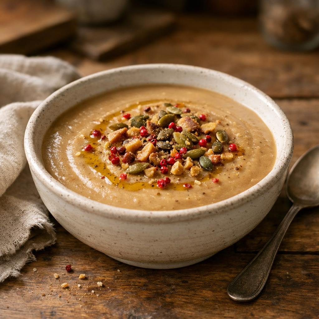 Velouté châtaigne et topinambour