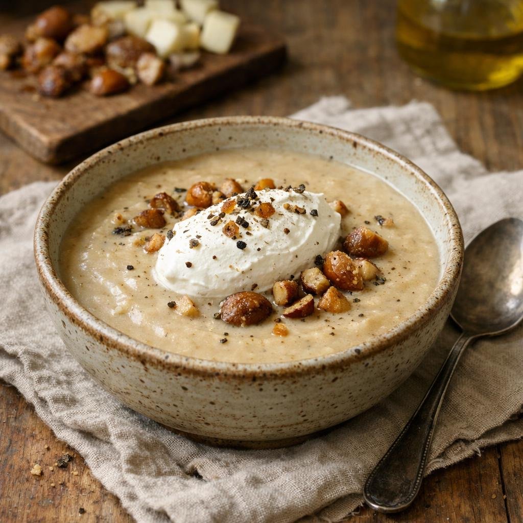 Velouté châtaignes céleri