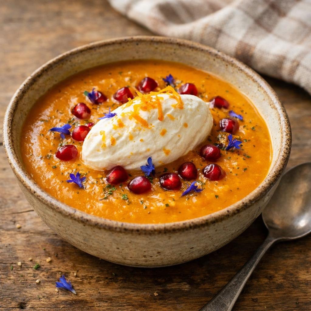 Velouté potimarron au thé