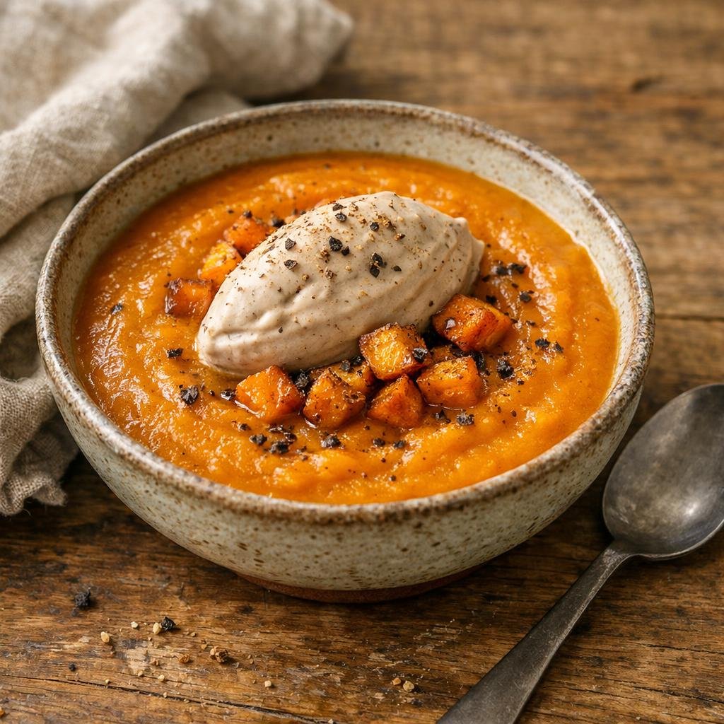 Velouté de potimarron rôti