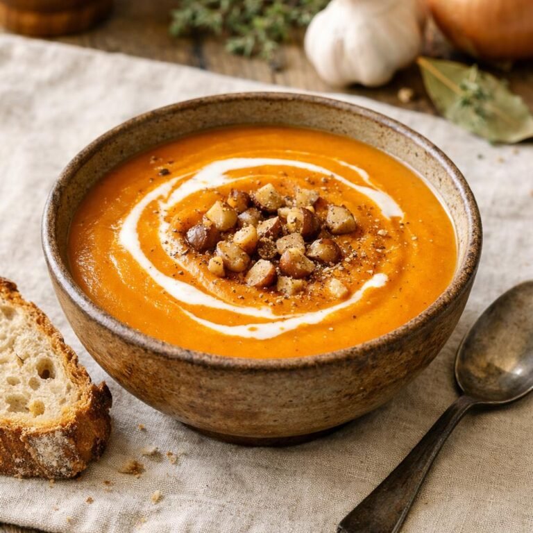Velouté potimarron châtaignes