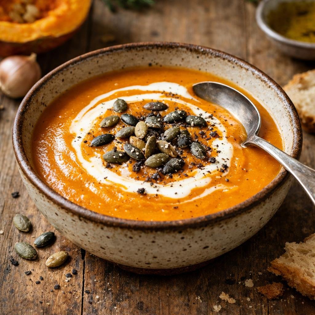 Velouté de potimarron rôti