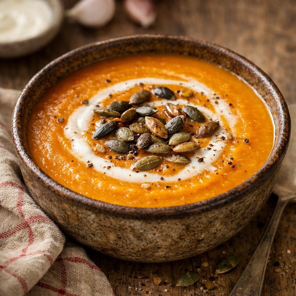Velouté de potimarron rôti