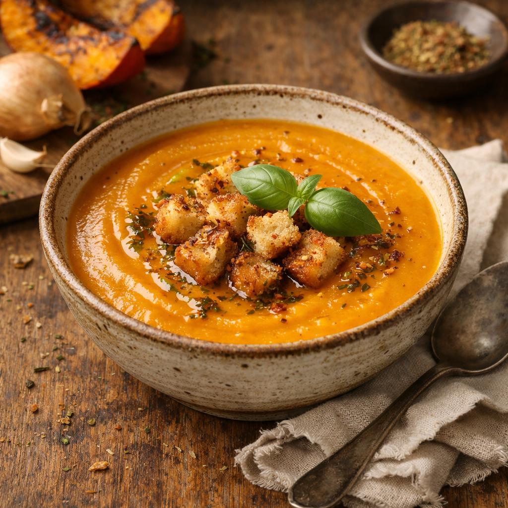 Velouté de potimarron rôti