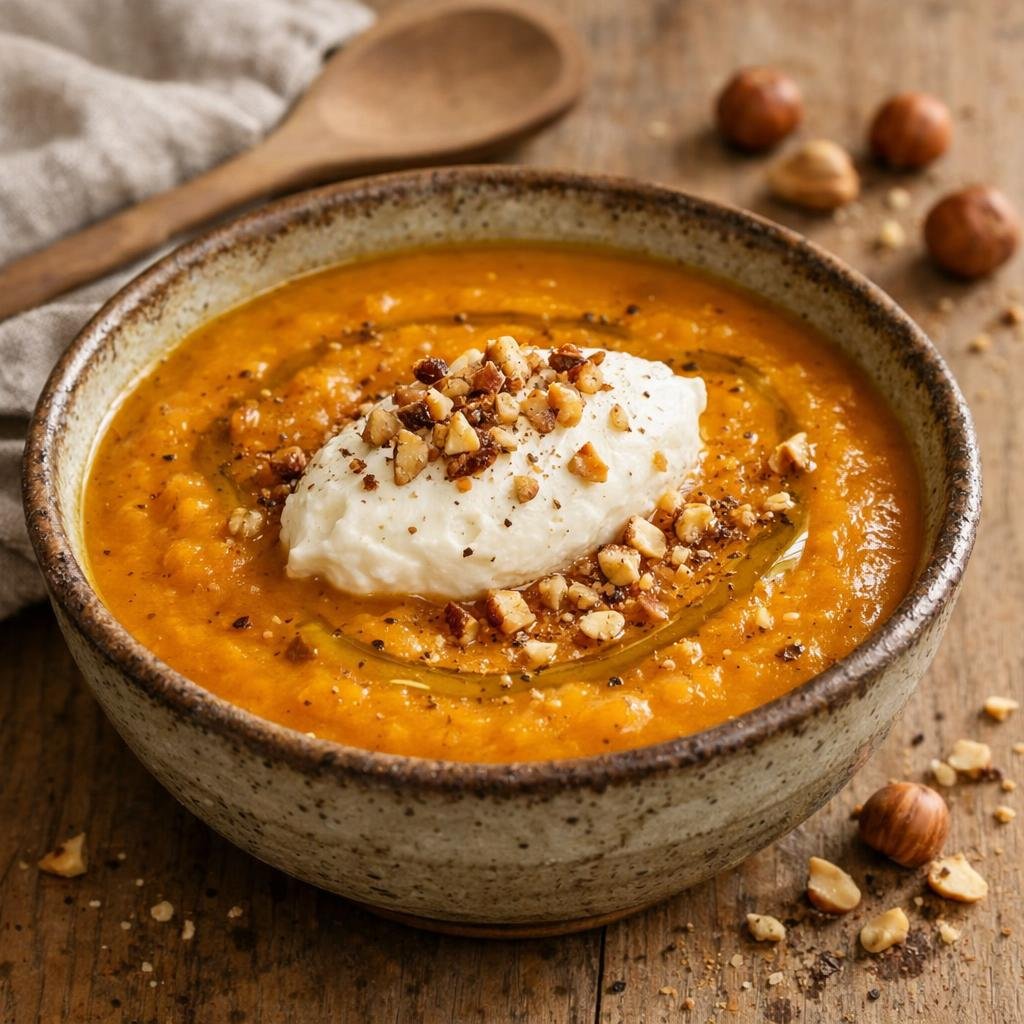 Velouté de potimarron vanillé